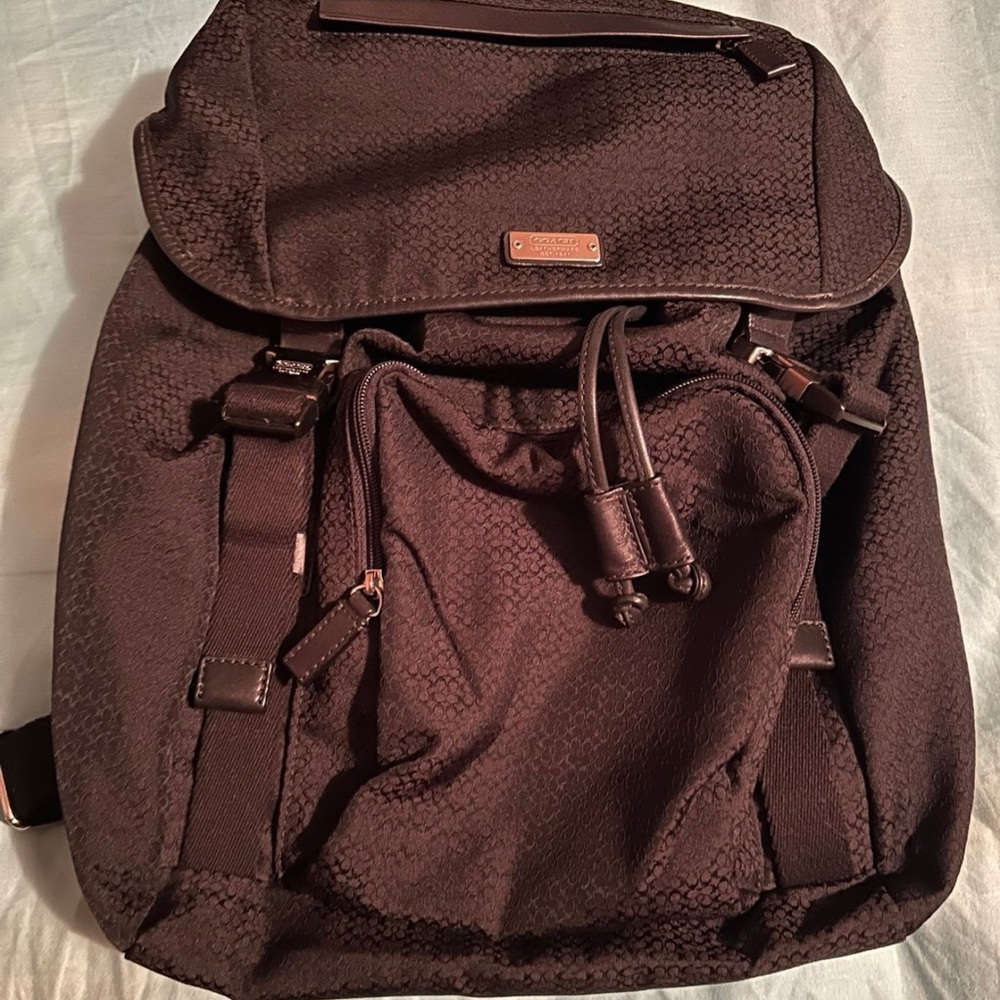 Vintage coach backpack black